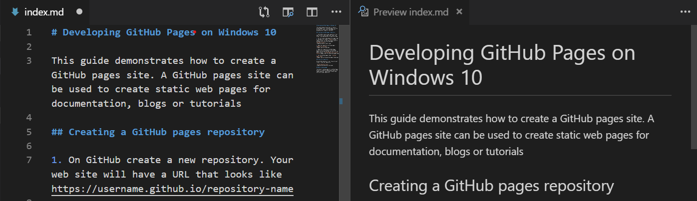 Developing GitHub Pages on Windows 10 | github-pages